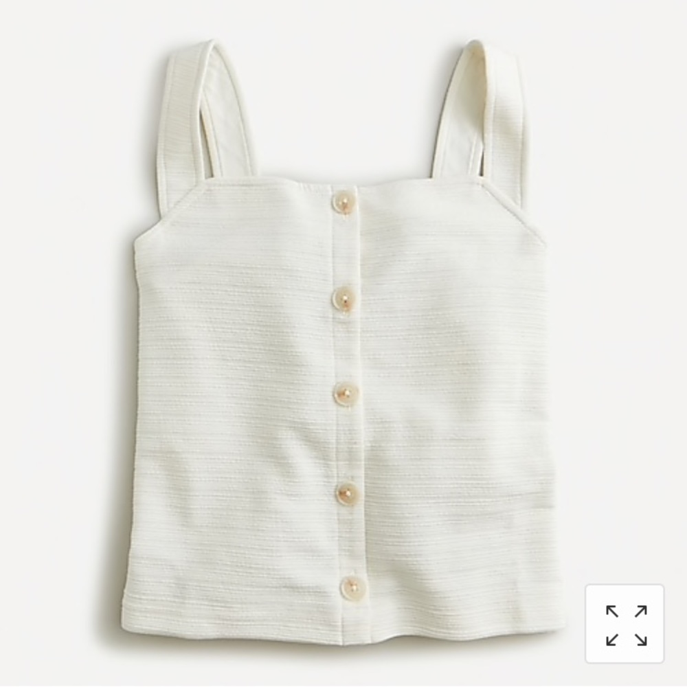 J Crew Button Front Tank